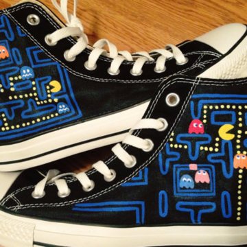 Pac man clearance converse