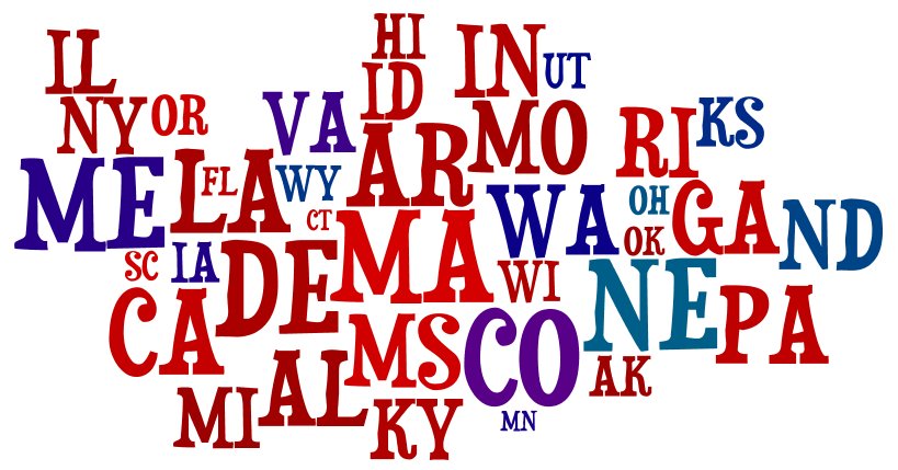 4 Letter Words From State Abbreviations Quiz